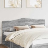 vidaXL Tăblie cap cu headboard Gri Sonoma 200 cm Lemn compozit 888623