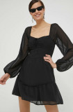 Hollister Co. rochie culoarea negru, mini, evazati