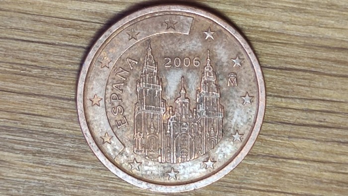 Spania -moneda de colectie- 2 euro cent 2006 - Cathedrala Santiago de Compostela
