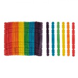 Set Bețișoare Creativitate, Arts &amp; Crafts, Multicolor, Lemn, 11x1cm, 50 Bucăți, Oem