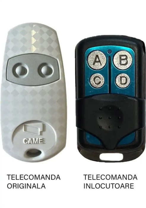 Telecomanda poarta garaj 2 butoane cod fix frecventa 433.92MHz Came Top 432EE compatibila cu originalul (804)