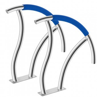 Set 2 Balustrade pentru piscine din Inox, Vivatechnix dimensiune 76.2 x 76.2 cm, Capacitate 170 kg foto