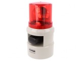 Semnalizator luminos și acustic 24VDC sirenă și lumină rotativă roșie