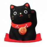 Cumpara ieftin Lucky Cat Black 4 cm |