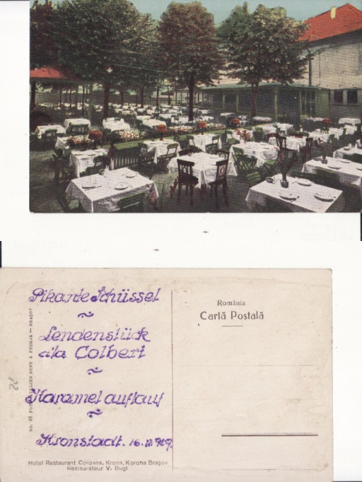 Brasov - Restaurant Coroana, Krone,Korona
