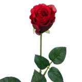 Floare Artificială Trandafir, Model 60cm, Culoare Roșu, Material Plastic, Oem