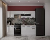 Bucatarie Daria Alb 240x60x200 cm