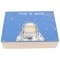Cutie pentru depozitare sau amintiri, lemn, Albastru astronaut, 24x17x7 cm, NippleBaby