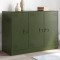 vidaXL Bufeta verde măslină 99x39x73 cm oțel 841725