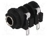 Conector jack, Jack 6,3mm, 2 contacte, mama, AMPHENOL - ACJM-PHS