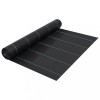 Membrana Antiburuieni vidaXL 2x25m, PP, Negru, Antiradacini, Profesionala, Gradina, Folie protectie sol