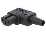 Conector Alimentare AC Mufă Mamă 10A 250V IEC 60320 10mm
