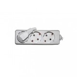 Prelungitor electric cu 3 prize, cablu 3 m x 1.5 mm, fara intrerupator