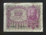 Bancnota Austria - 20 Kronen 1922