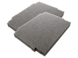 Insert Spumă 386x286x40mm pentru Cutie Unelte Makita, Culoare Grafit, 2 Bucăți