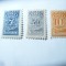 3 Timbre Salvador 1919 Taxe , val. 7 , 10 , 50c sarniera