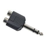 Adaptoare-Y RCA / JACK cu 2 x Soclu RCA la Fisă JACK 6.3 stereo