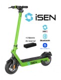 Cumpara ieftin Pachet trotineta electrica pliabila iSEN X9 Plus 2025 Verde, Aplicatie, BT, 850W, autonomie pana la 130km, pana la 40 km h, baterie detasabila 15.6Ah