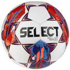 Mingi de fotbal Select Brillant Replica V23 Ball BRILLANT REPLICA WHT-RED alb