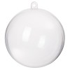 Decoratiune tip glob, acrilic, 6 cm, transparent