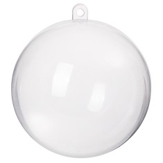Decoratiune tip glob, acrilic, 6 cm, transparent