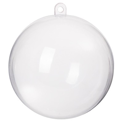 Decoratiune tip glob, acrilic, 6 cm, transparent foto