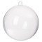 Decoratiune tip glob, acrilic, 6 cm, transparent