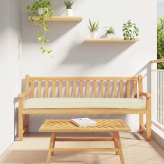 vidaXL Perna pentru palet Crem 180 x 40 x 8 cm Tafeta Oxford 42001670