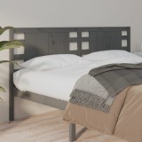 VidaXL Tăblie de pat, gri, 206x4x100 cm, lemn masiv de pin