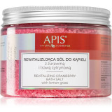 Apis Natural Cosmetics Cranberry Vitality sare de baie relaxanta cu minerale din Marea Moartă 650 g