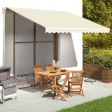 VidaXL P&acirc;nză de rezervă copertină, crem, 4x3,5 m