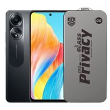Folie de Protectie pentru Oppo A58, TEO, Sticla Securizata ESD Antistatica, Super-X Privacy OG, Margini Negre, 0.30 mm, Transparent Inchis