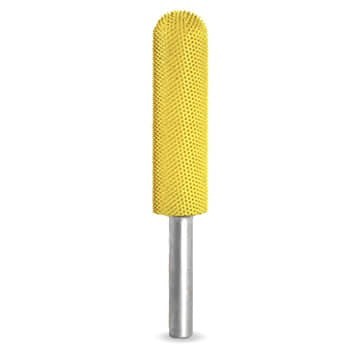 Biax sculptura lemn SABURR - Cap semirotund 1/2&amp;quot; X 2&amp;quot;, Granulatie Saburr FINA - GALBENA foto