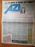 Ziarul AZI 30 septembrie 1991-art. si foto a 2-a mineriada,demisia guvernului