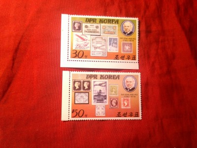 Serie RPD Korea 1980 - 100 Ani Rowland Hill , 2 valori foto