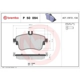 Placute frana Mercedes A-Class (W176), B-Class Sports Tourer (W246, Cla Coupe (C117), punte fata, pregatit pentru senzor uzura; BREMBO