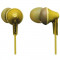 Casti Panasonic in-ear RP-HJE125E-Y Galben