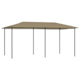 Pavilion, gri taupe, 3x6x2,6 m, 160 g/m&sup2; GartenMobel Dekor, vidaXL