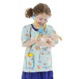 Costum Carnaval Asistenta Pediatrie Melissa &amp; Doug, Jacheta, Stetoscop, Termometru, Papusa Plus, Joc Rol, Poliester, Bebelusi