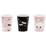 Pahare print halloween, 220ml, hartie, PartyTime Halloween, set 6 buc