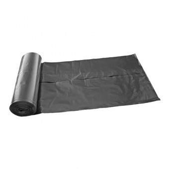 Set saci menajeri Strend Pro Rolo LDPE, 120 L, 25 buc, reciclati, Negru foto