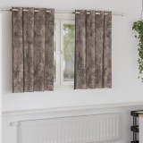 VidaXL Cortine de Catifea 2 piese cu &OElig;illets Cappuccino 140x140 cm