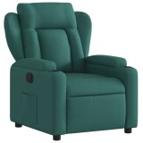 Cumpara ieftin Fotoliu rabatabil, verde inchis, material textil