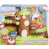 Set interactiv jucării Little Tikes Springlings Surprise, casă &icirc;n copac/2 plușuri
