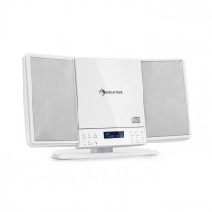 Auna V14-DAB, sistem stereo vertical, CD, FM ?i DAB + Tuner BT, alb foto