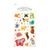 Abtibilduri vinil transparent Stickiville Quirky Dogs