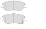 MOTAQUIP LVXL1673 set placute frana,frana disc