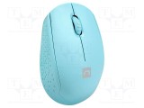 Mouse wireless USB NATEC albastru optic 3 butoane rază 10m ergonomic
