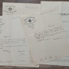 Lot documente Prima Societate de Credit Funciar Roman privind ipoteca, 1908
