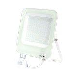 Proiector LED cu Senzor de Miscare, 100W, 8900 Lm, 4000K, IP65, Aluminiu, White